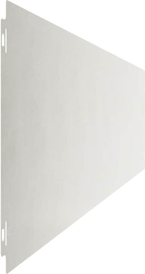 vidaXL Gartenbordüre in Silber Farbe 1.03m x 20cm
