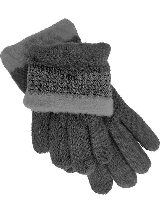 Men's Knitted Touch Gloves Gray