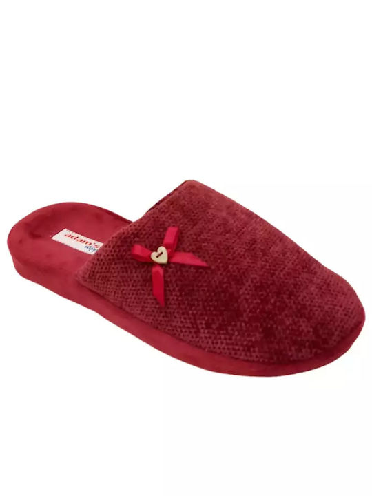 Adam's Shoes Slippers Burgundy