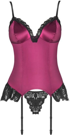Livco Corsetti Fashion Agrafena Cf 90436 Corset + Thong Burgundy Product Code D-242315