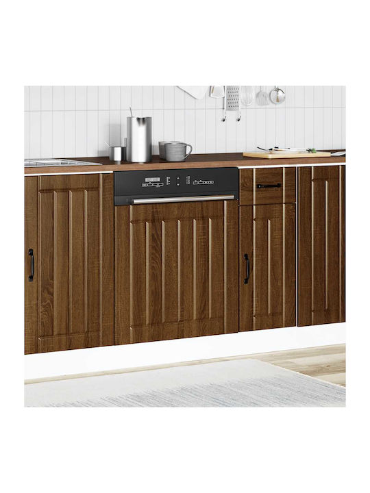 Vidaxl Dishwasher Table Lucca Brown Oak Engineered Wood