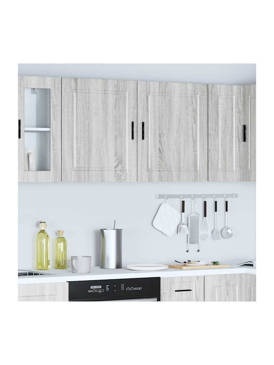 Vidaxl Kitchen Wall Cabinets 2 Pcs Porto Gray Sonoma 50x31x60cm Brown