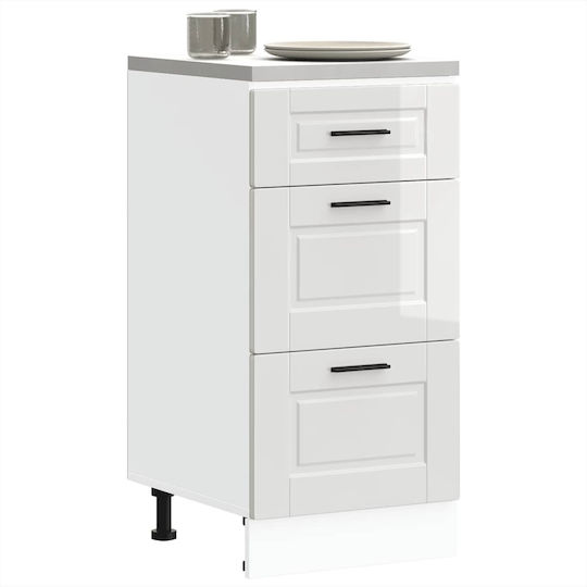Vidaxl Kitchen Base Cabinet Porto White High Gloss