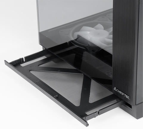 Chieftec Visio GM-30B-TG-OP Cube Κουτί Υπολογιστή με Πλαϊνό Παράθυρο Μαύρο