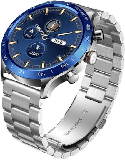 Riversong Motive 9 Max Smartwatch mit Pulsmesser (Silber)