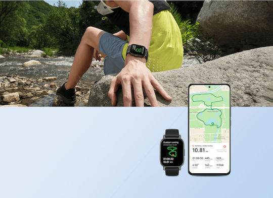 Xiaomi Redmi Watch 5 Lite 48mm Αδιάβροχο με Παλμογράφο (Μαύρο)