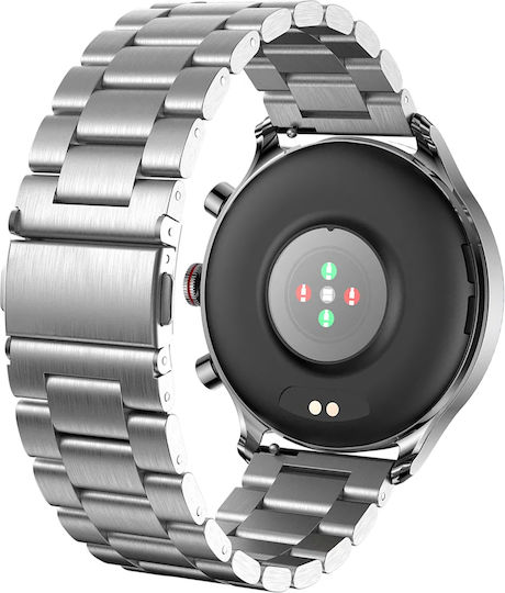 Riversong Motive 9 Max Smartwatch mit Pulsmesser (Silber)