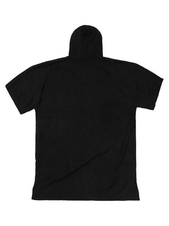 Captain Fin Beach Poncho Black