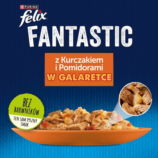 Felix Wet Food for Cats in Pouches with Chicken 85gr