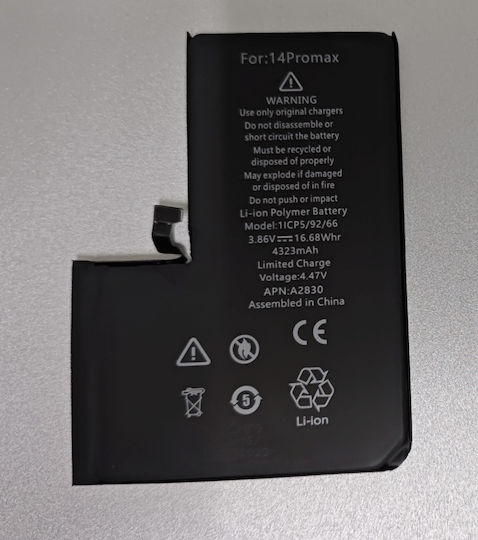 Compatible Replacement Battery 4323mAh for iPhone 14 Pro Max