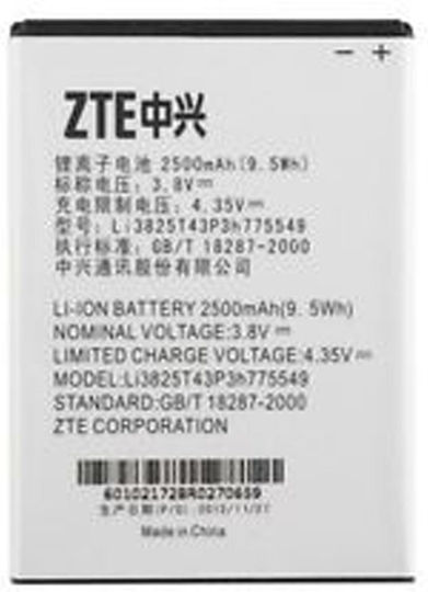 ZTE Li3825T43P3h775549 Съвместима заместителна батерия 2500mAh за