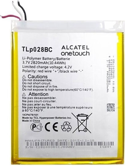 Alcatel TLP028BC Kompatibler Ersatzakku 2820mAh für OneTouch