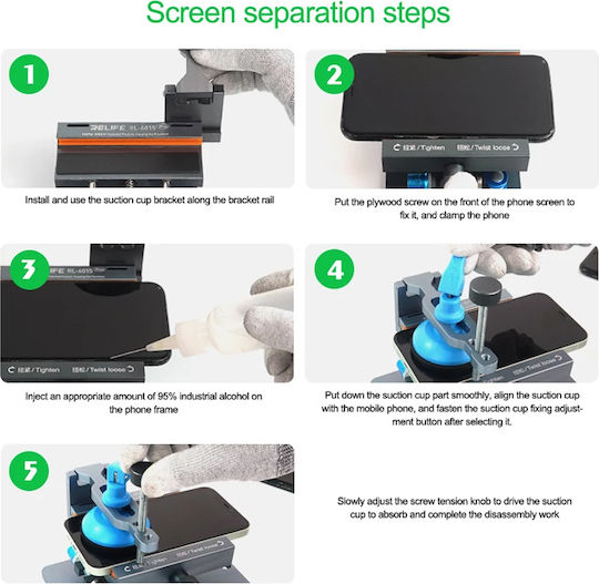 Sunshine RL-601S Plus 360 Degree Rotating Pads reparieren für Mobiltelefon-Reparaturwerkzeuge