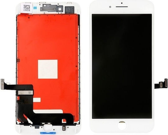Οθόνη με Μηχανισμό Αφής για iPhone 8 Plus (Λευκό)