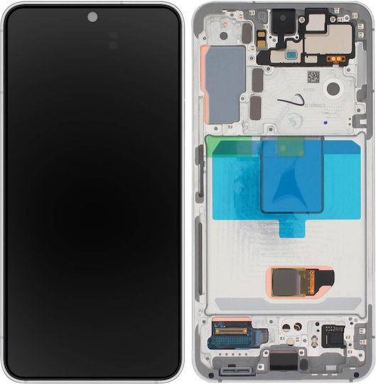 Οθόνη mit Touch-Mechanismus für Samsung S901B Galaxy S22 5G (Weiß)