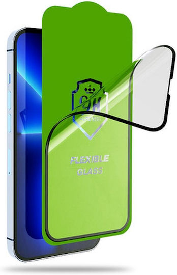 Bestsuit Flexible Hybrid 5D Tempered Glass Μαύρο (iPhone 17 / 17 Pro / 16 Pro)
