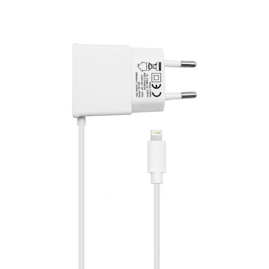 iNOS Ladegerät mit integriertem Kabel Blitzschlag Weißs (5205598106423)
