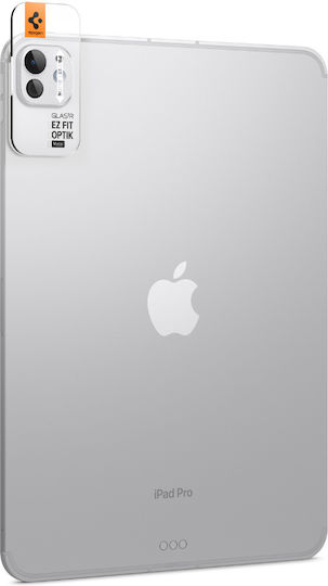 Spigen Optik Pro EZ Fit Camera Protection Metal Frame Silver for the iPad Pro 13-inch M4 (2024), iPad Pro 11-inch M4 (2024)