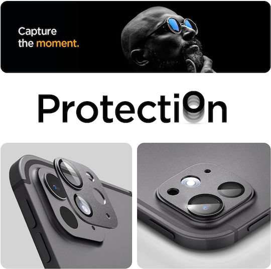 Spigen Optik Pro EZ Fit Camera Protection Metal Frame Black for the iPad Pro 13-inch, iPad Pro 11-inch