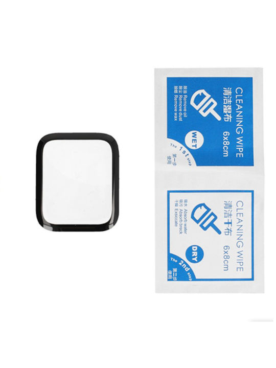 Acrylic Full Glue Full Face Tempered Glass for the Apple Watch 40mm 1pcs Black