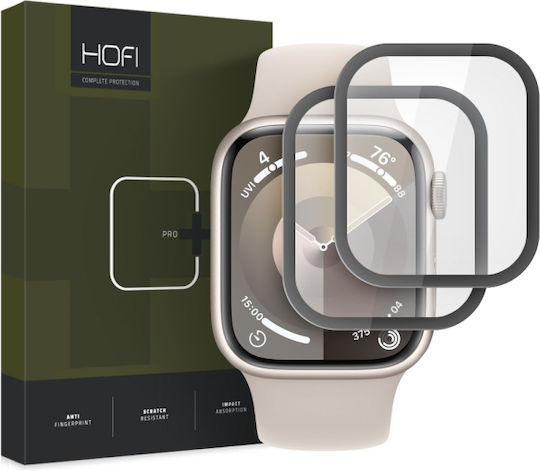 Hofi Hybrid Pro+ Displayschutzfolie für das Apple Watch 7 / 8 / 9 (45 MM) 2Stück
