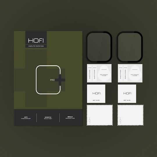 Hofi Hybrid Pro+ Displayschutzfolie für das Apple Watch 7 / 8 / 9 (45 MM) 2Stück