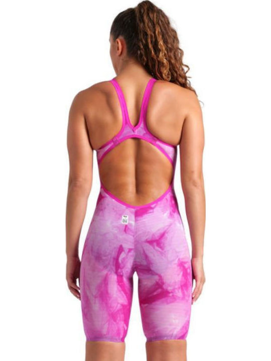 Arena Powerskin Carbon-air² Open Back Le 006341-150 Femeiesc Costum de Baie de Competiție Întreg pentru Înot Roz