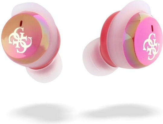 Guess 4G Logo Mini In ear Bluetooth хендсфри Слушалки с Кутийка за Зареждане Розов