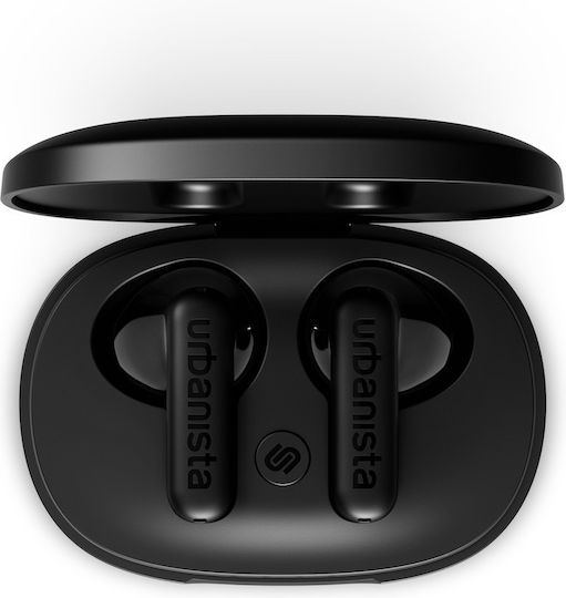 Urbanista Copenhagen 2 Earbud Bluetooth Handsfree Ακουστικά με Αντοχή στον Ιδρώτα και Θήκη Φόρτισης Midnight Black