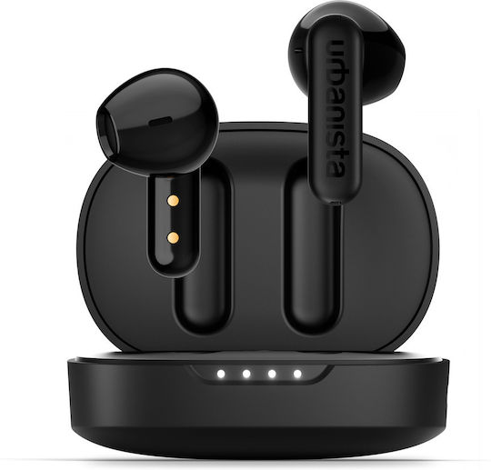 Urbanista Copenhagen 2 Earbud Bluetooth Handsfree Ακουστικά με Αντοχή στον Ιδρώτα και Θήκη Φόρτισης Midnight Black