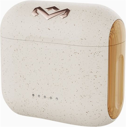 The House Of Marley Rebel Earbud Bluetooth Handsfree Ακουστικά με Θήκη Φόρτισης Cream