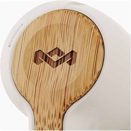 The House Of Marley Rebel Earbud Bluetooth Handsfree Ακουστικά με Θήκη Φόρτισης Cream