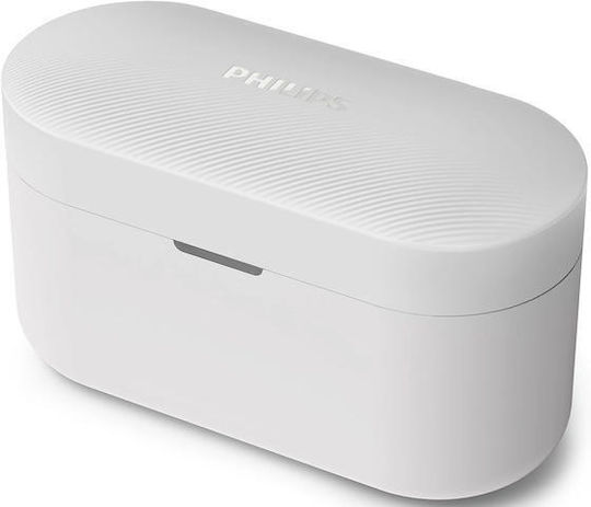 Philips TAT3509 In-ear Bluetooth Handsfree Ακουστικά με Αντοχή στον Ιδρώτα και Θήκη Φόρτισης Λευκά