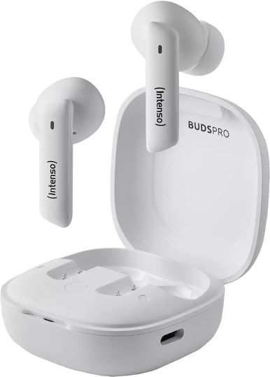 Intenso T502HAE In-ear Bluetooth Handsfree Ακουστικά με Θήκη Φόρτισης Λευκά
