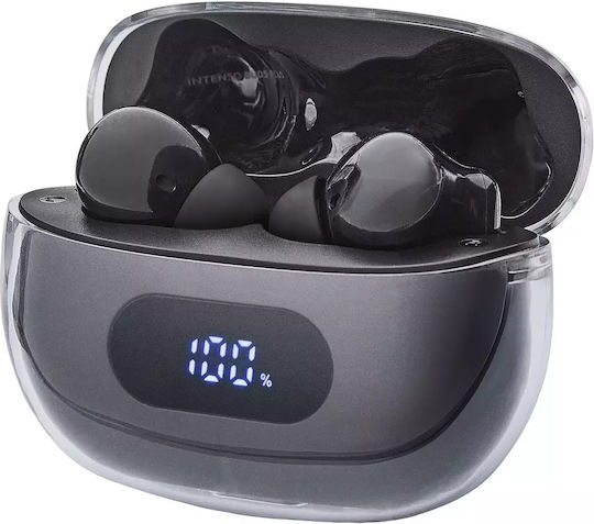 Intenso T310AE In-Ear Bluetooth-Freisprecheinrichtung Kopfhörer mit Ladeetui Schwarz