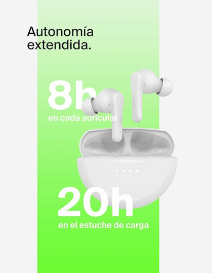 Belkin SoundForm Rhythm In-ear Bluetooth Handsfree Earphones with Sweat Resistance and Charging Case White