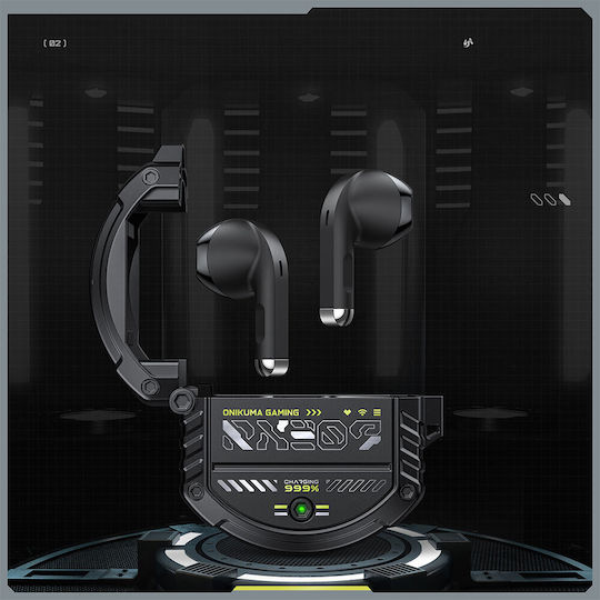 Onikuma T309 In ear Bluetooth хендсфри Слушалки с Кутийка за Зареждане Черен