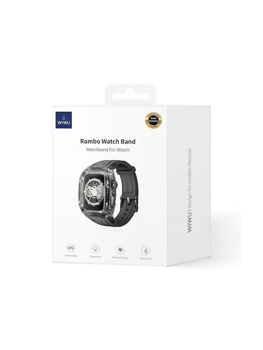Wiwu Λουράκι Ανοξείδωτο Ατσάλι Μαύρο (Apple Watch 42/44/45mm/Ultra 49mm)