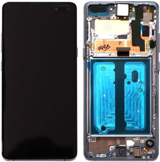Samsung Екран със Сензорен Механизъм за Galaxy S10 (Черен)