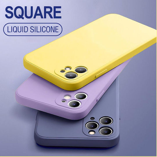 Bodycell Square Liquid Back Cover Silicone Light Violet (iPhone 13 Pro) 04-00310