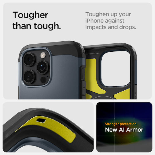 Spigen Tough Back Cover Σιλικόνης / Πλαστικό 2mm Μπλε (iPhone 16 Pro Max)