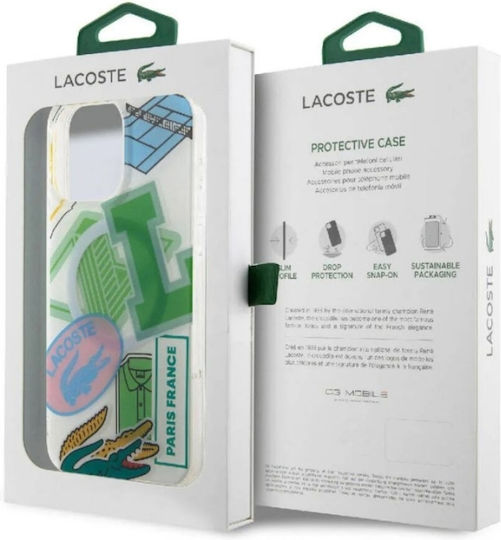 Lacoste Double Layer Patch Magsafe Back Cover Plastic Green (iPhone 15 Pro)