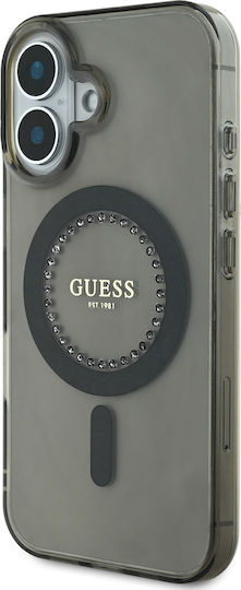 Guess Задна корица Изкуствена кожа Черно (iPhone 16)