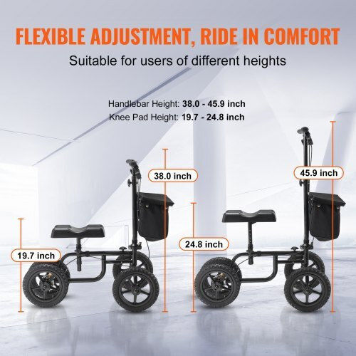 Vevor Αναπηρικό Αμαξίδιο Scooter 12" Πτυσσόμενο XGZXQCQLBDJZCUC41V0 Μαύρο