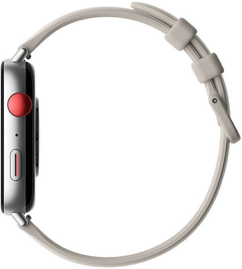 Colmi C8 Max Smartwatch με Παλμογράφο (Ασημί)
