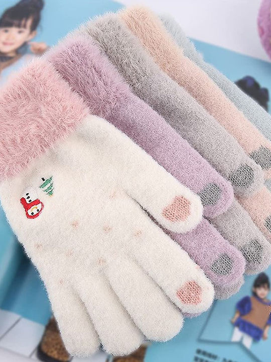 Кафяв Женски Ръкавици Touch с кожа