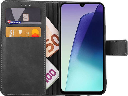 Lime Essential Magnet Book Synthetic Leather Gray (Redmi 14C / Poco C75)