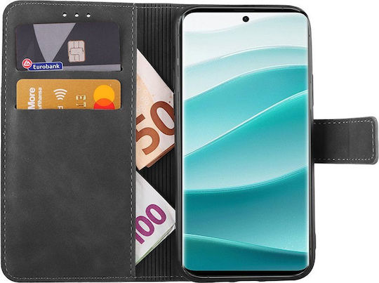 Lime Essential Magnet Книга Изкуствена кожа Сив (Redmi Note 14 Pro)