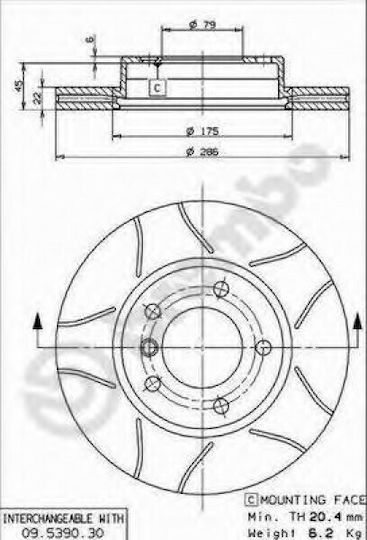 Brembo Disc de frână Față pentru BMW E36