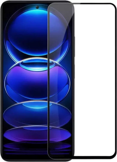 0.3mm Full Face Tempered Glass Μαύρο (Redmi Note 12 Pro+)
